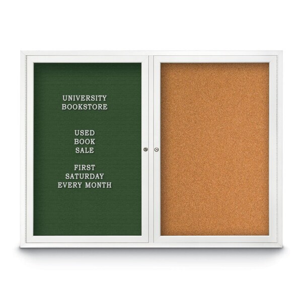 Corkboard, 60"x36", Cloud/Satin